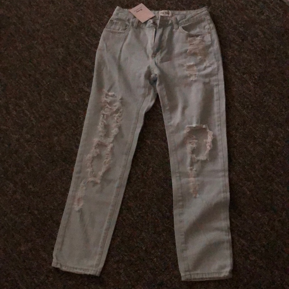 Cry baby distressed jeans